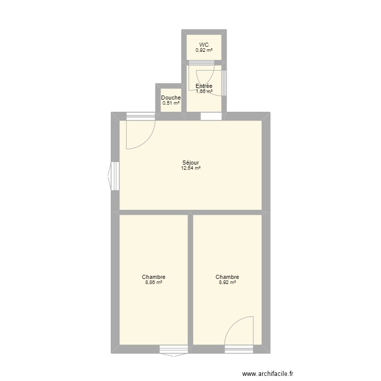 SAINTE ROSE EDL. Plan de 6 pièces et 34 m2