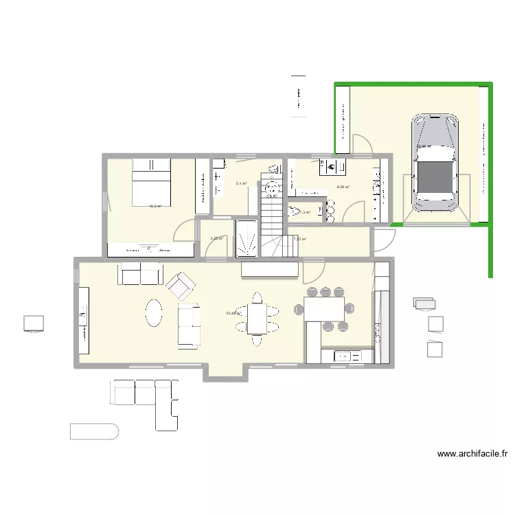 bkhhhihihihig. Plan de 9  et 127 m²