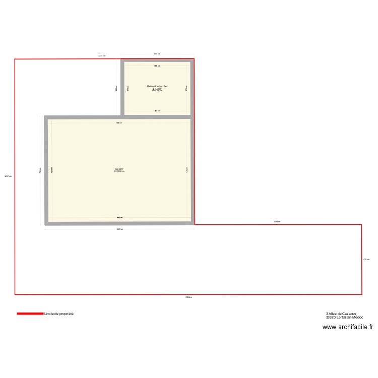 Plan de masse . Plan de 0 pièce et 0 m2