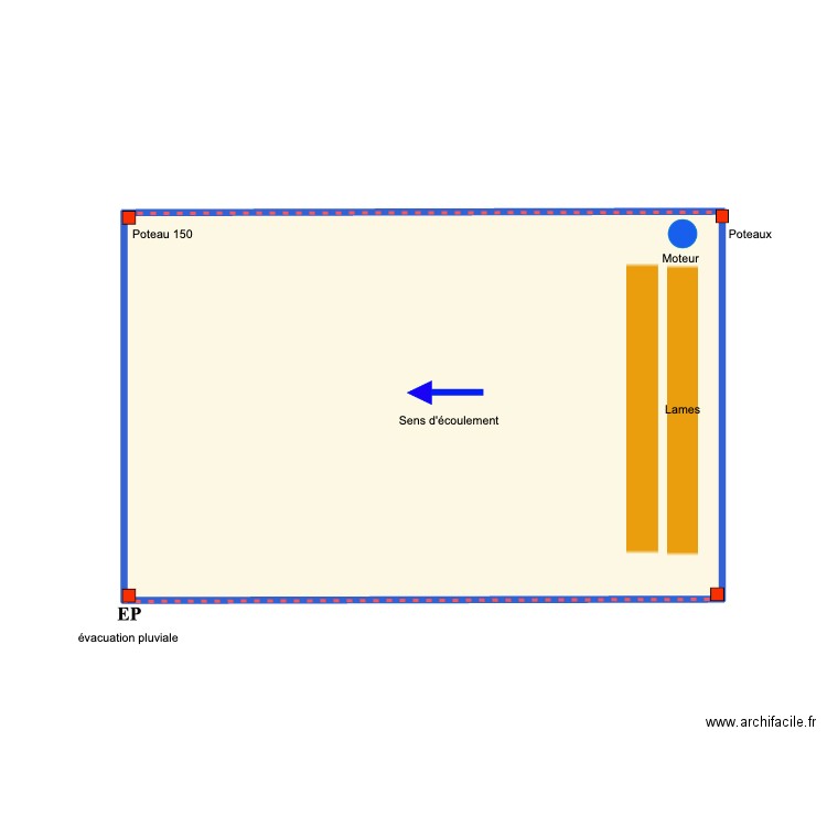 Gille seigne. Plan de 1 pièce et 24 m2