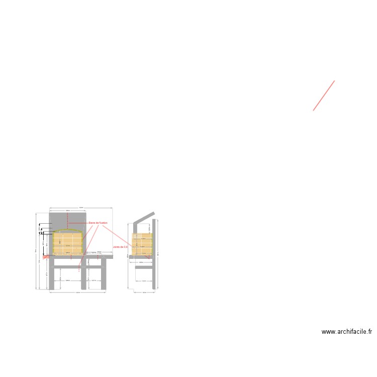 Barbecue. Plan de 1 pièce et 0 m2