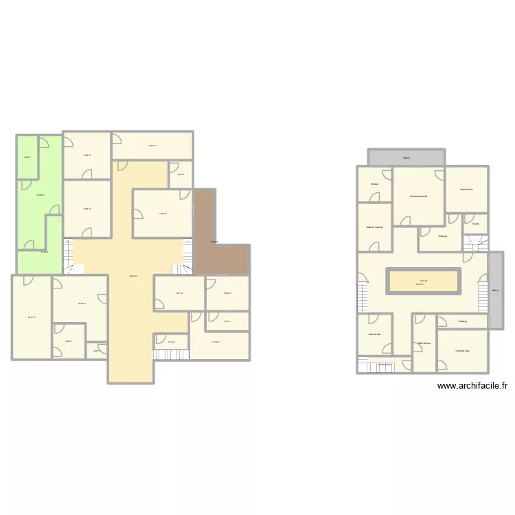 Rez de Chauss&eacute;. Plan de 