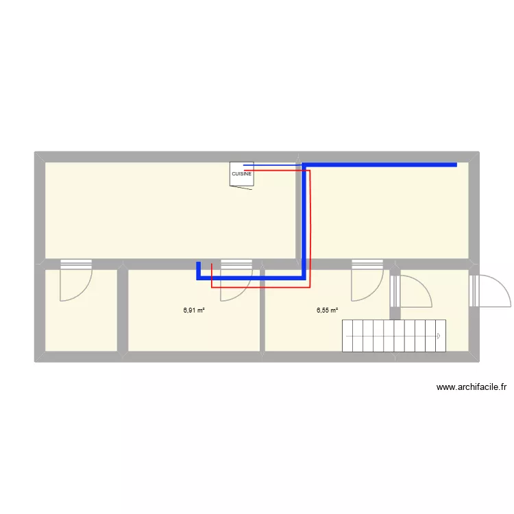 ANASTASOVA. Plan de 6  et 47 m²