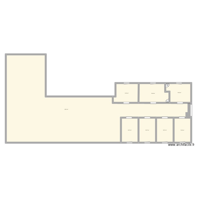 lkn. Plan de 8 pièces et 309 m2