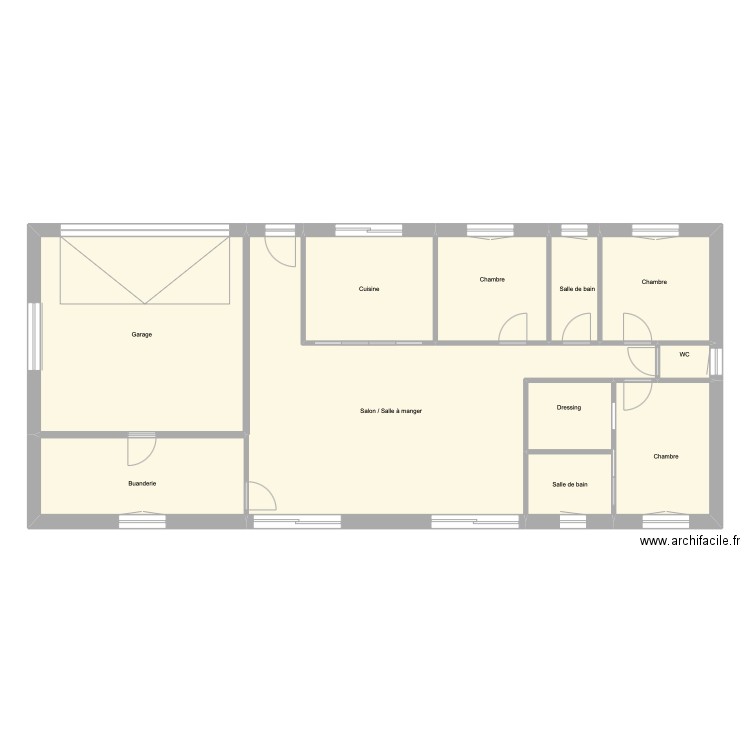 Plan maçonnerie brute. Plan de 0 pièce et 0 m2