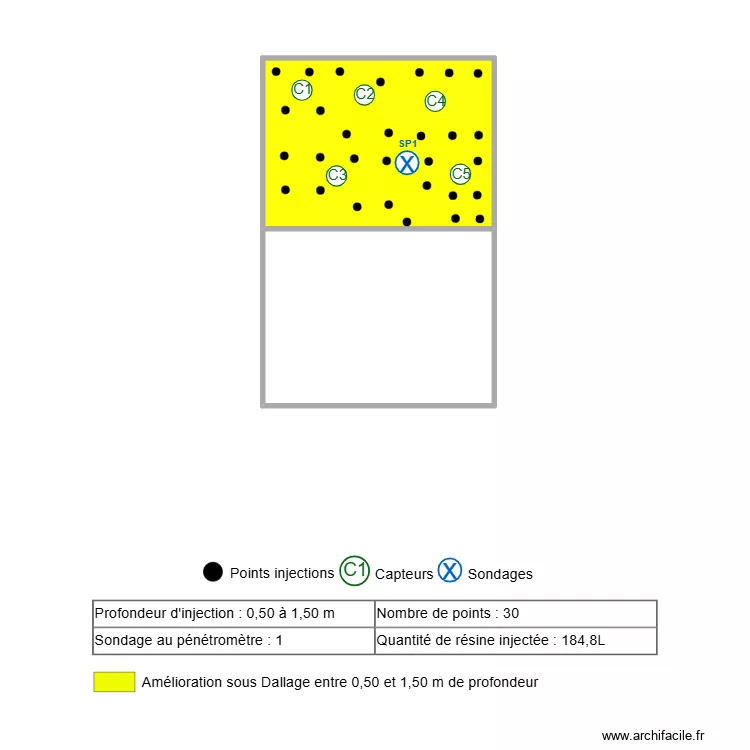 SCHARINGER. Plan de 2 Pièces et 23 m²