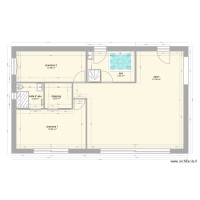 plan sans meuble rdc maison Sillans salon ch1+ch2