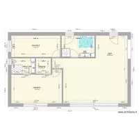 plan sans meuble rdc maison Sillans salon ch1+ch2