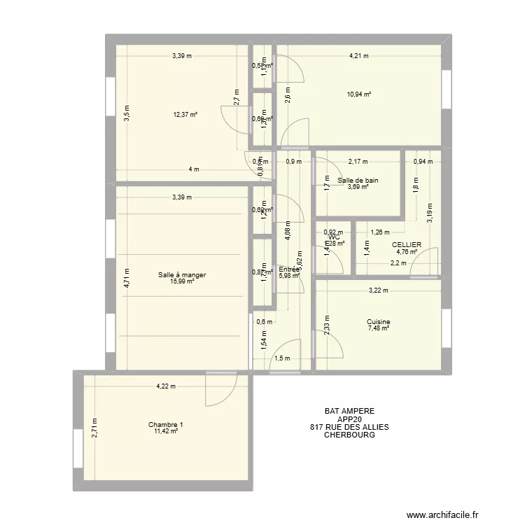 BAT AMPERE APP20. Plan de 