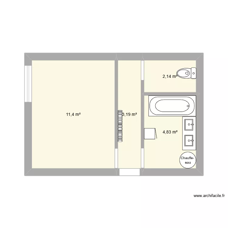 BOUYSSOU (Avant). Plan de 