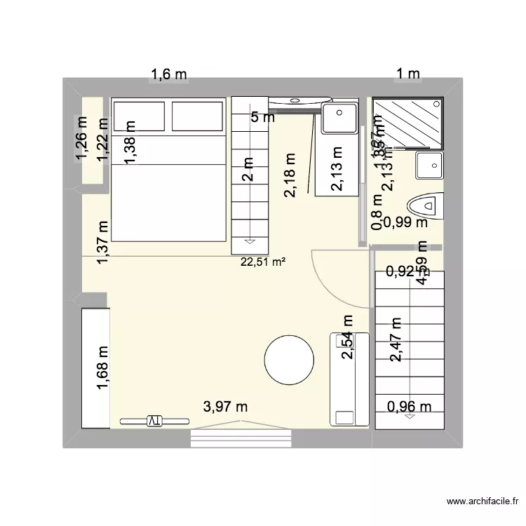 3 - FLUO BETON. Plan de 1 et 23 m² 3 - FLUO BETON. Plan de 1 et 23 m²