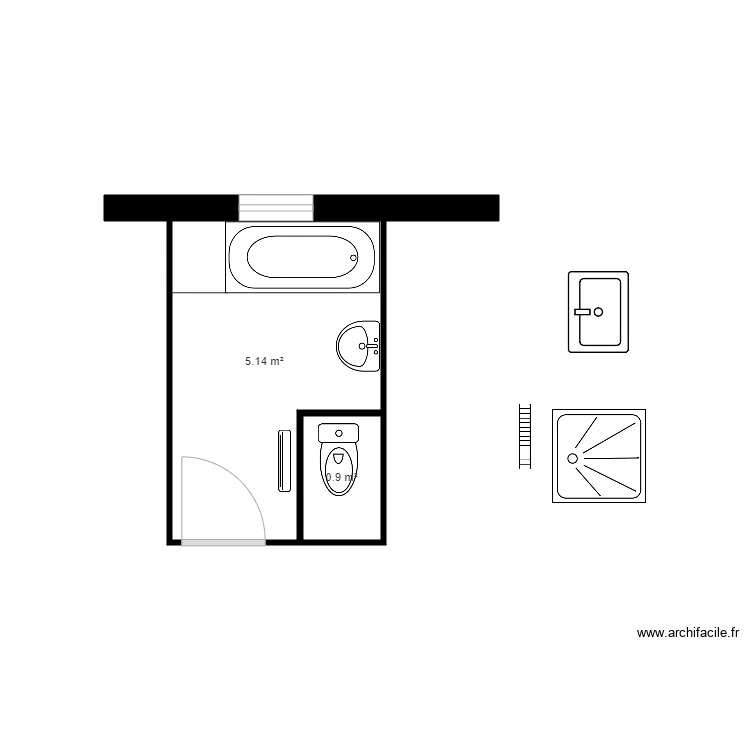 Michel_Marius pjt. Plan de 2  et 6 m²