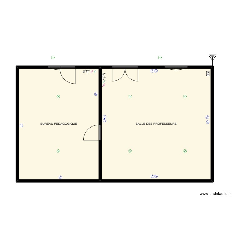 LTP BUMBU. Plan de 2 pièces et 72 m2