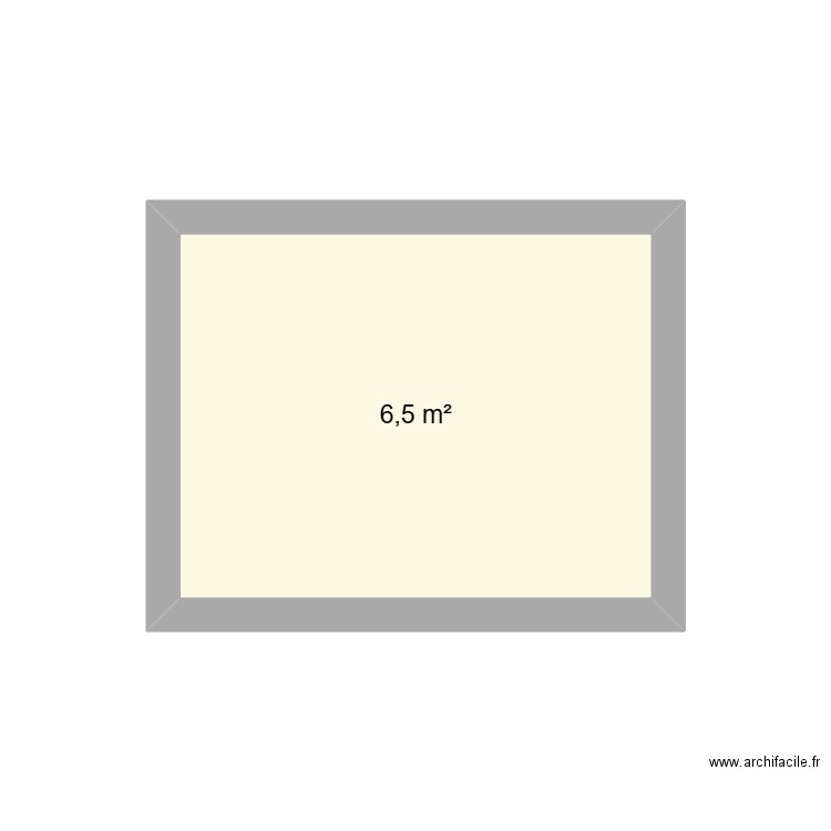 bloc sanitaire. Plan de 1 pièce et 7 m2