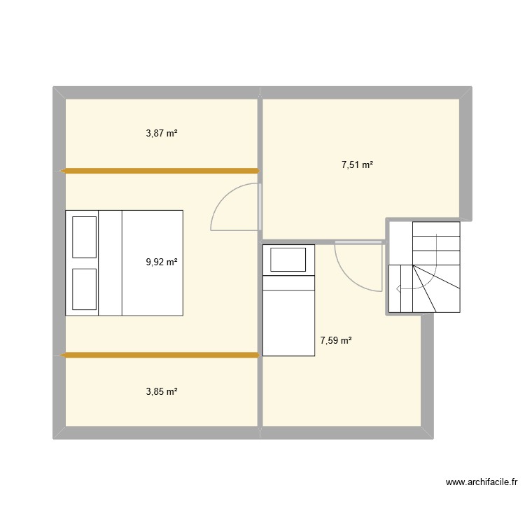 Haut Appartement n2. Plan de 0 pièce et 0 m2 Haut Appartement n2. Plan de 0 pièce et 0 m2