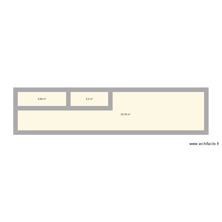 plan pour. Plan de 3 pièces et 28 m2