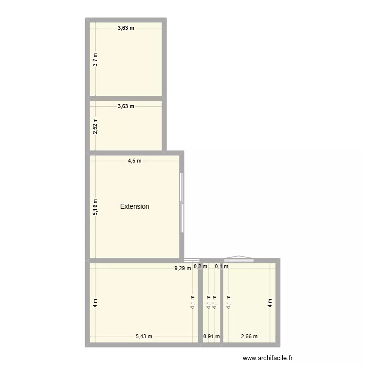 plan masse apres travaux. Plan de 4 et 82 m² plan masse apres travaux. Plan de 4 et 82 m²