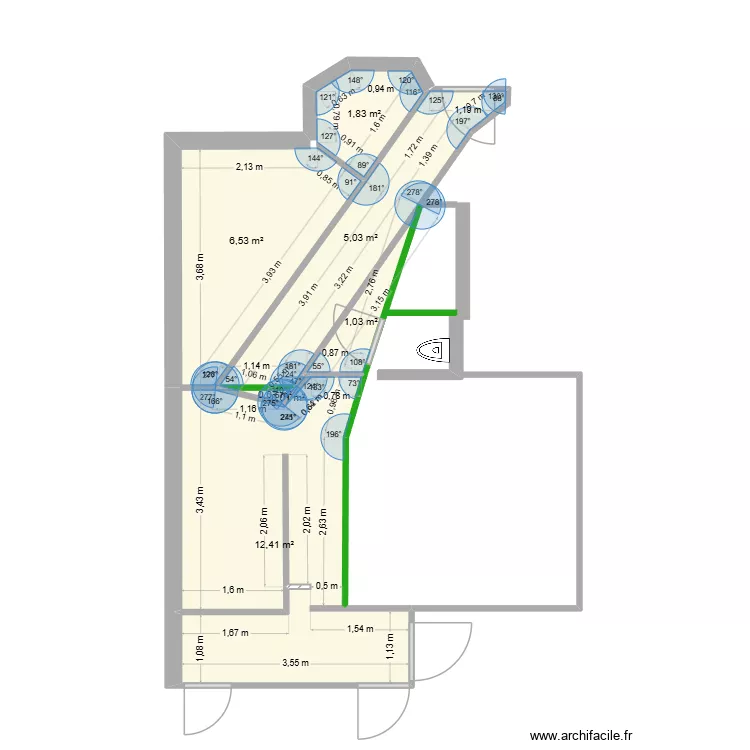 Assomption 2. Plan de 7 et 27 m² Assomption 2. Plan de 7 et 27 m²