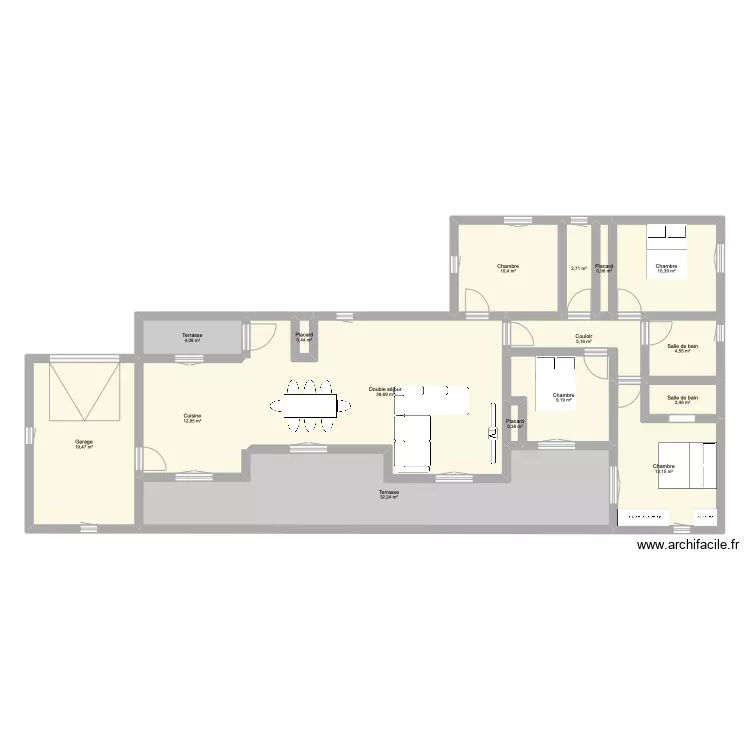 ST JEAN DE FOS. Plan de 