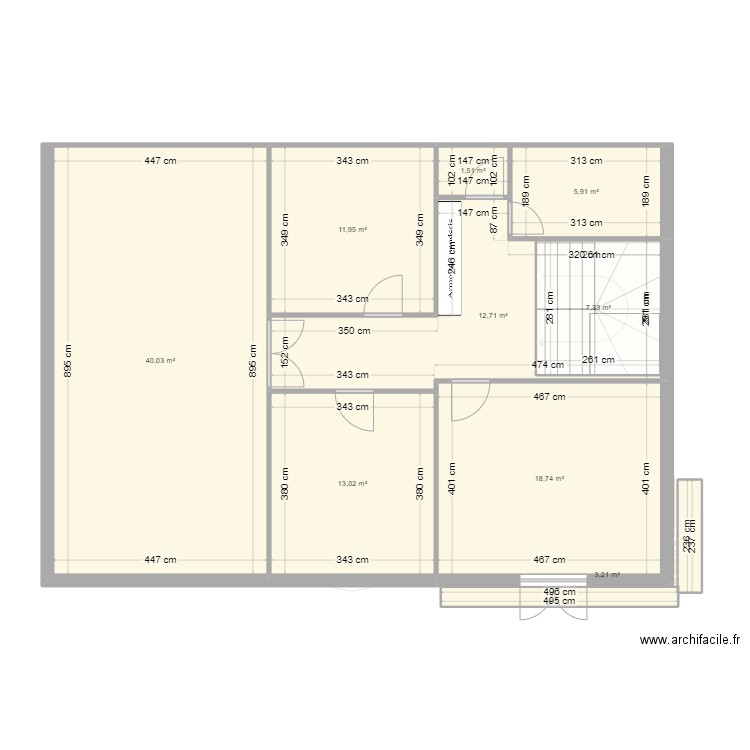 Creteil MAJ1. Plan de 17 pièces et 223 m2