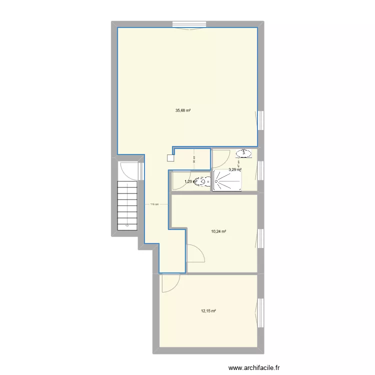 Appartement Le Muy futur 3. Plan de 