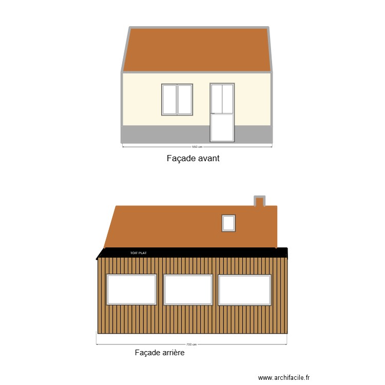 façade wailly. Plan de 0 pièce et 0 m2
