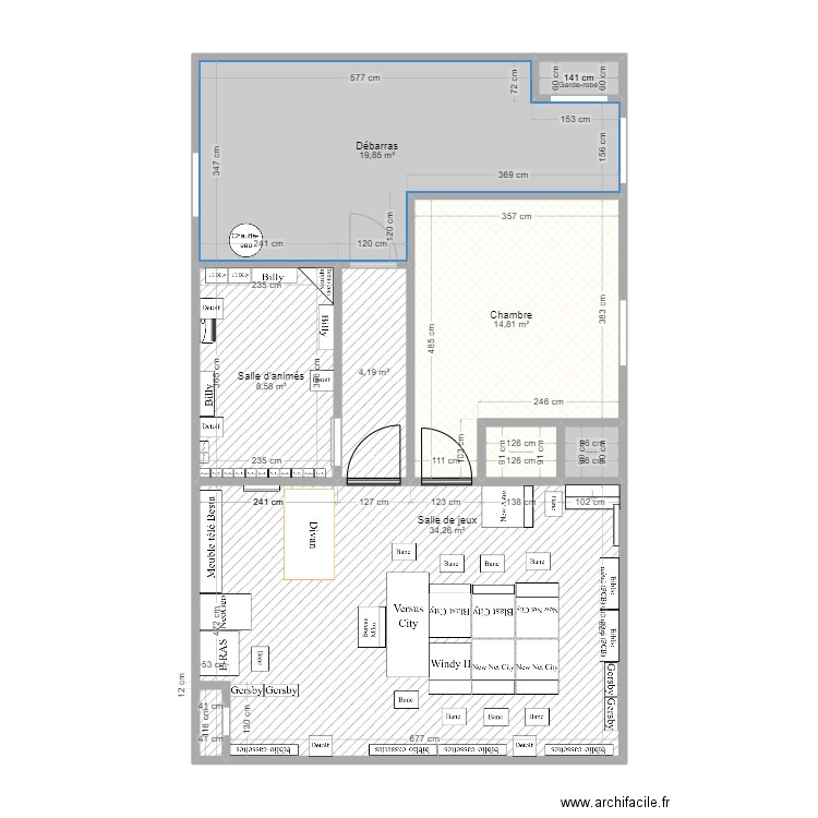 Sous-sol-meublé-v2. Plan de 0 pièce et 0 m2