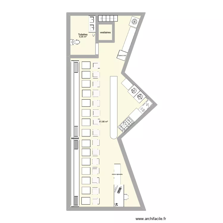 Plan Restau Final ?. Plan de 3 et 58 m² Plan Restau Final ?. Plan de 3 et 58 m²