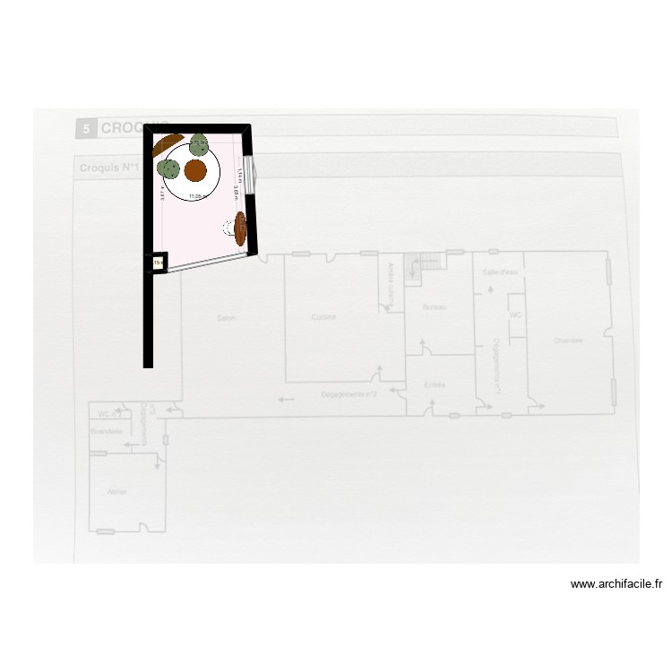 Long&egrave;re version 2. Plan de 0 pièce et 0 m2