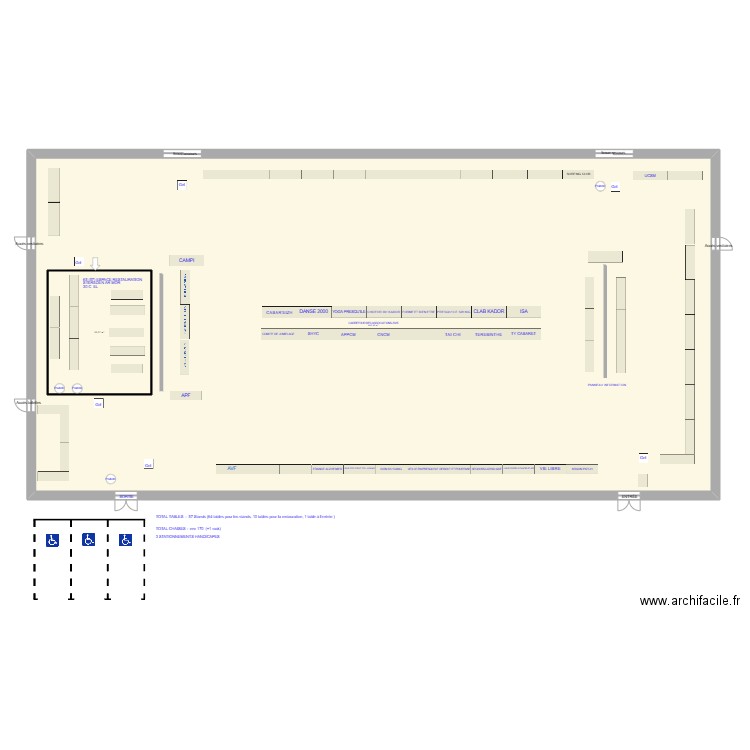 PLAN CARREFOUR DES ASSOCIATIONS 2025NOMINOE. Plan de 2 pièces et 942 m2