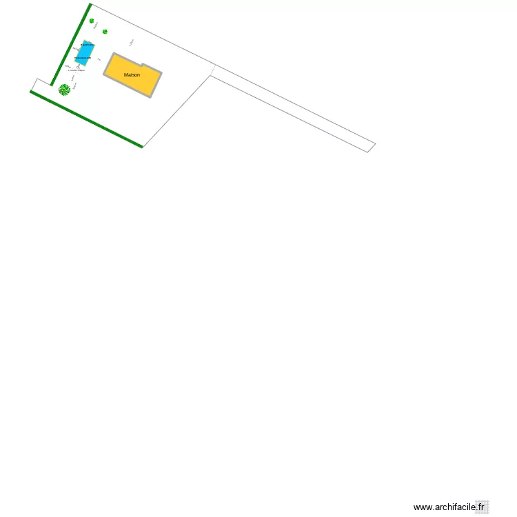 Plan de masse. Plan de 1  et 153 m²