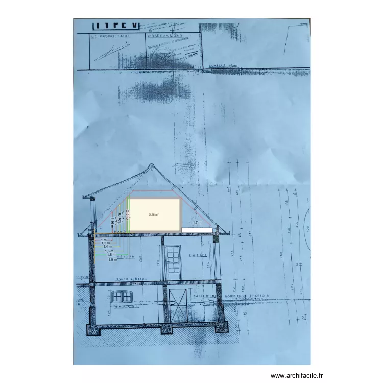 6AA_COUPE_A. Plan de 