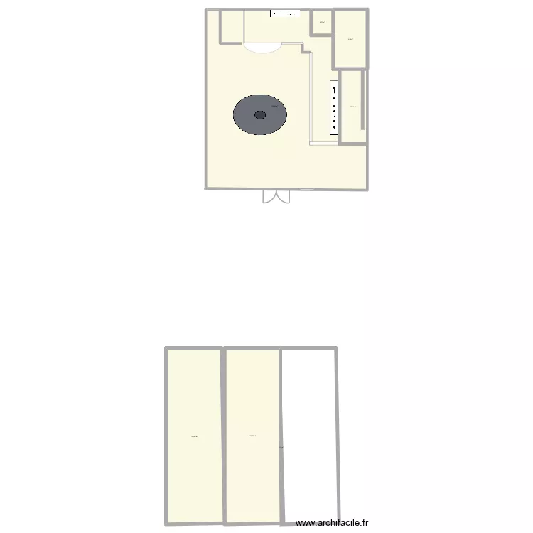 MNIGHTcLUB. Plan de 7 pièces et 612 m²