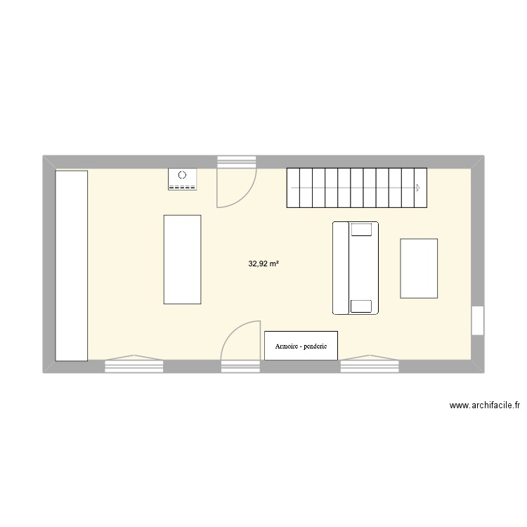 Le Teich 1. Plan de 1 pièce et 33 m2