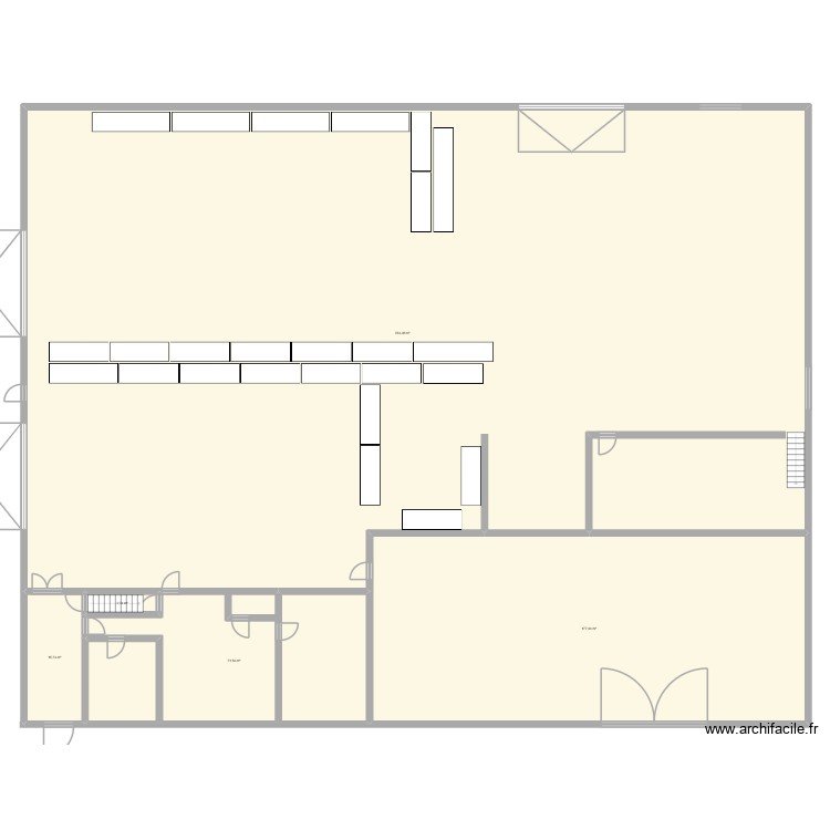 organisation Entrepot. Plan de 0 pièce et 0 m2