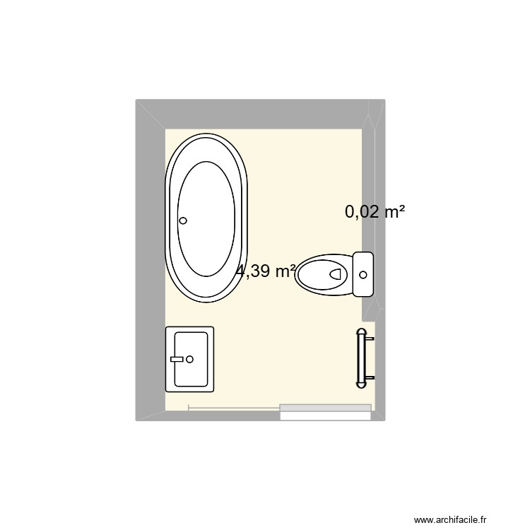 Nouveau Plan SdB haut 02/26. Plan de 0 pièce et 0 m2