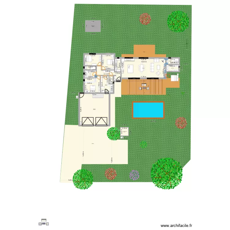 Modif Blin 08 2026. Plan de 16 et 234 m² Modif Blin 08 2026. Plan de 16 et 234 m²