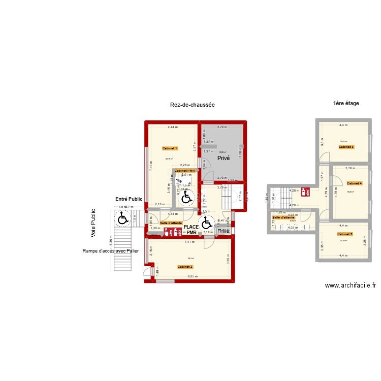 Maison Maubeuge - Après travaux - Mobilité. Plan de 11 pièces et 166 m2