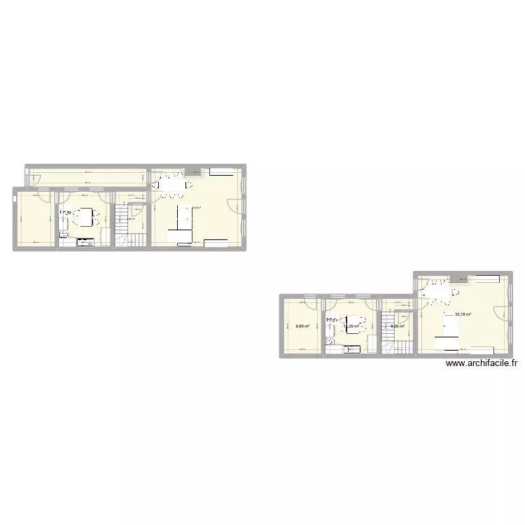 maison du p&egrave;re. Plan de 