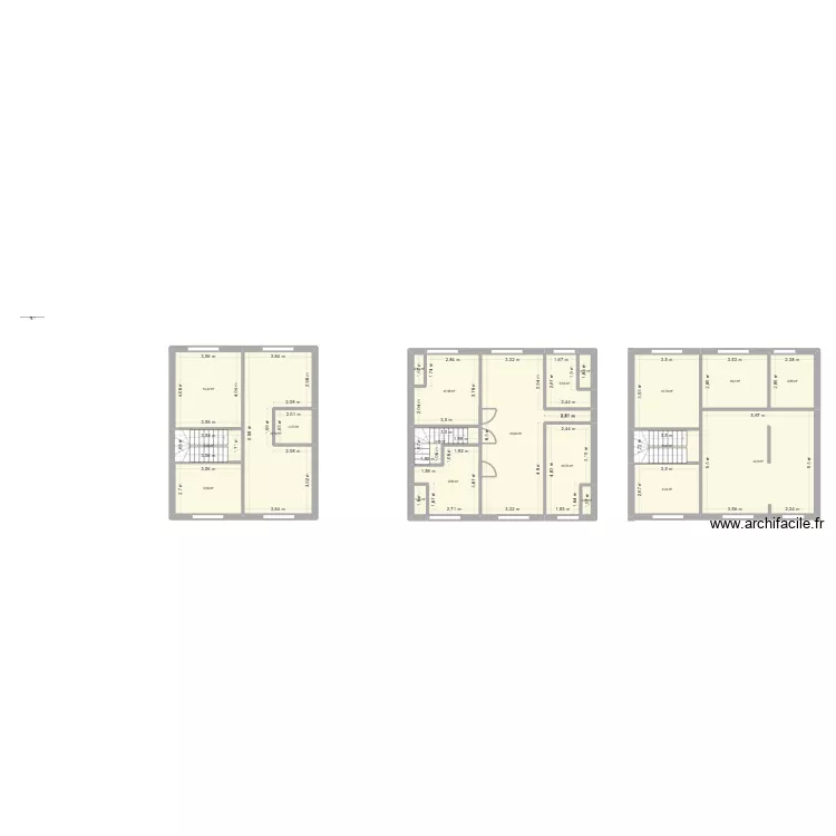 ARGENTEUIL. Plan de 21  et 217 m²