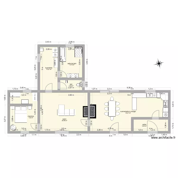 Plan maison 1. Plan de 0 pièce et 0 m2 Plan maison 1. Plan de 0 pièce et 0 m2