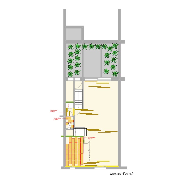 Banning 83 2e étage Calepinage sols. Plan de 0 pièce et 0 m2