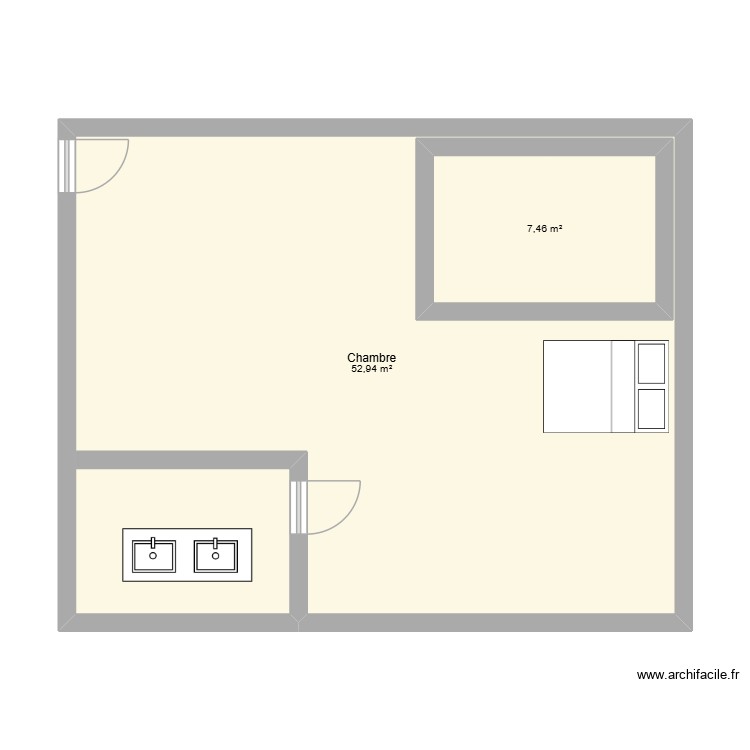 MaChambre. Plan de 0 pièce et 0 m2 MaChambre. Plan de 0 pièce et 0 m2