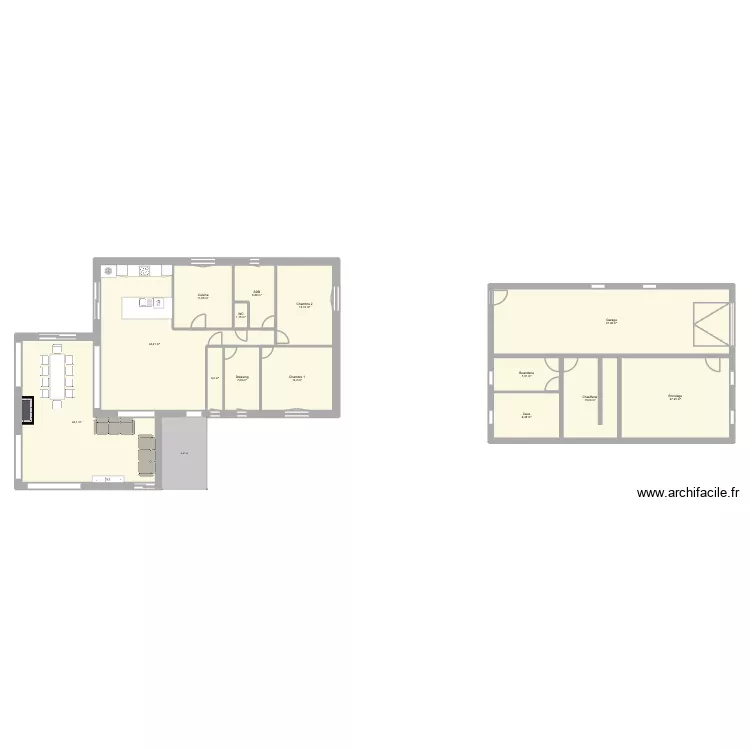 Plan villerest version 3. Plan de 14 Pièces et 252 m²