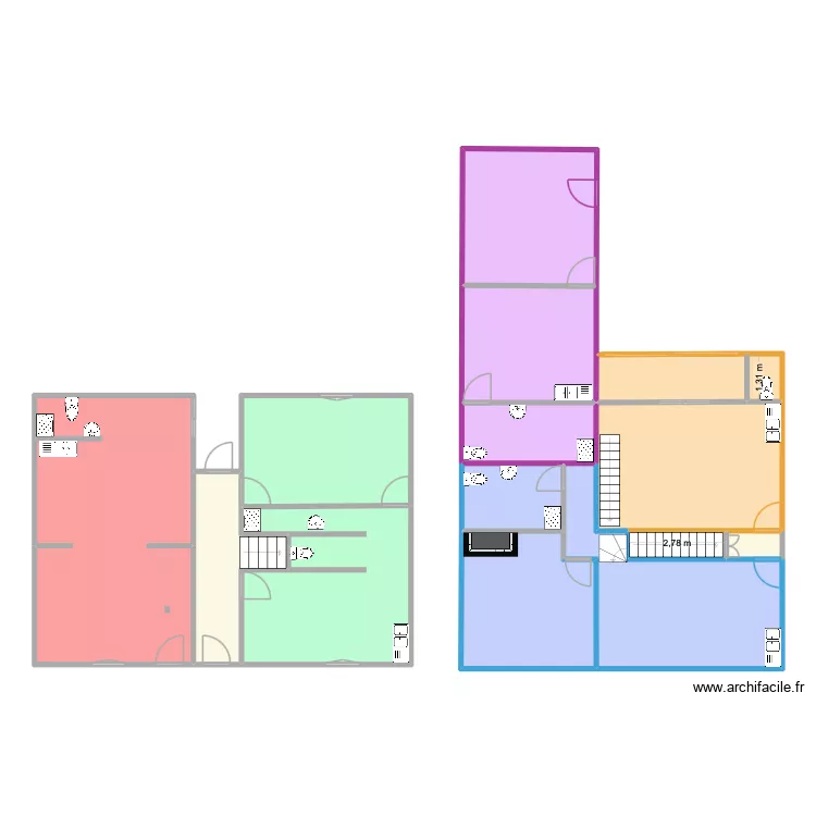 MAISON LUNEL remparts. Plan de 15 pièces et 183 m²