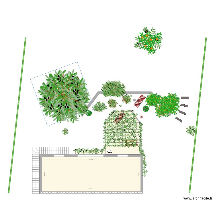 TONNELLE 3. Plan de 22 pièces et 65 m2