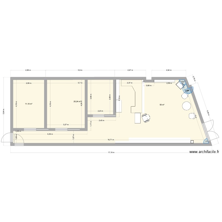 EYECARE PLUS NUNDAH. Plan de 3 pièces et 81 m2