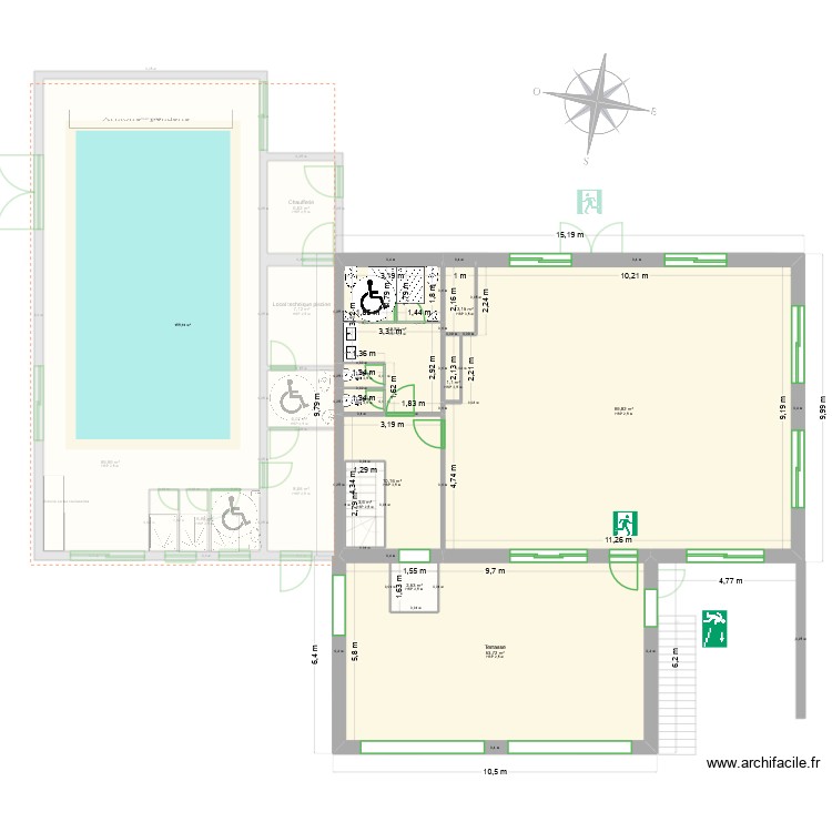 dépendace étable 2. Plan de 0 pièce et 0 m2 dépendace étable 2. Plan de 0 pièce et 0 m2