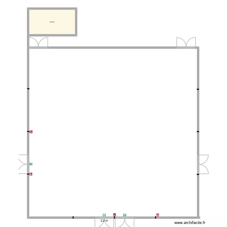 ORANGERIE. Plan de 1 et 16 m² ORANGERIE. Plan de 1 et 16 m²