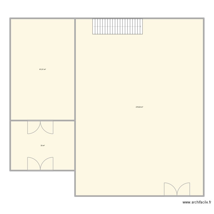 SPM MONS. Plan de 3 pièces et 308 m2